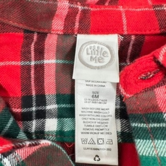 Little Me 6M Baby Holiday Outfit Flannel Shirt Corduroy Nutcracker Pants Set NWT - Picture 10 of 11
